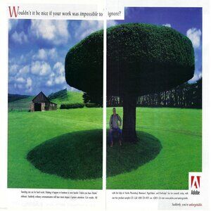 1998 Adobe Vintage Magazine Print Ad/Poster Spread